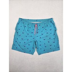 Chubbies Shorts Mens 2XL Drawstring Lined Swim Trunks Beach 7" Inseam‎ Turquoise